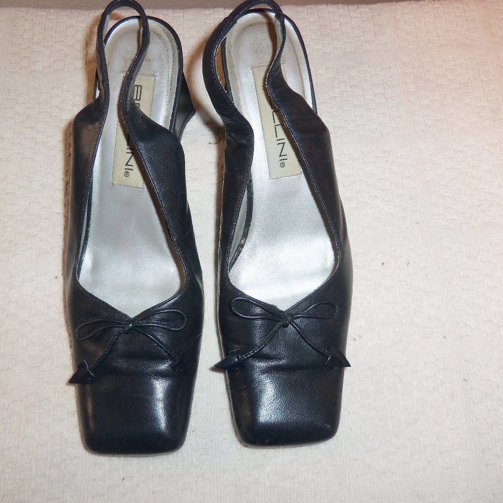 Navy Slingback